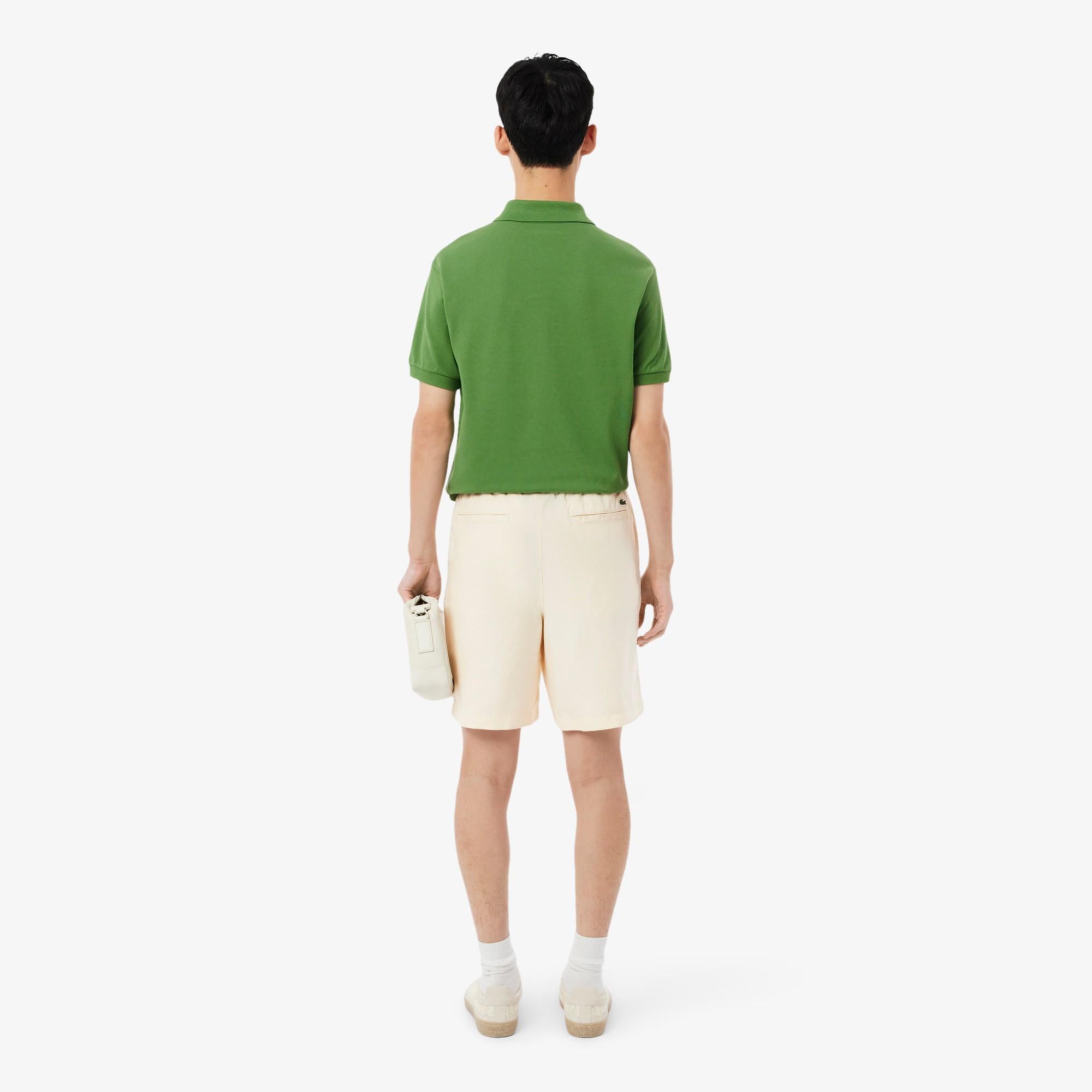 Shorts regular fit in twill di misto lino GH2628 056 LACOSTE 