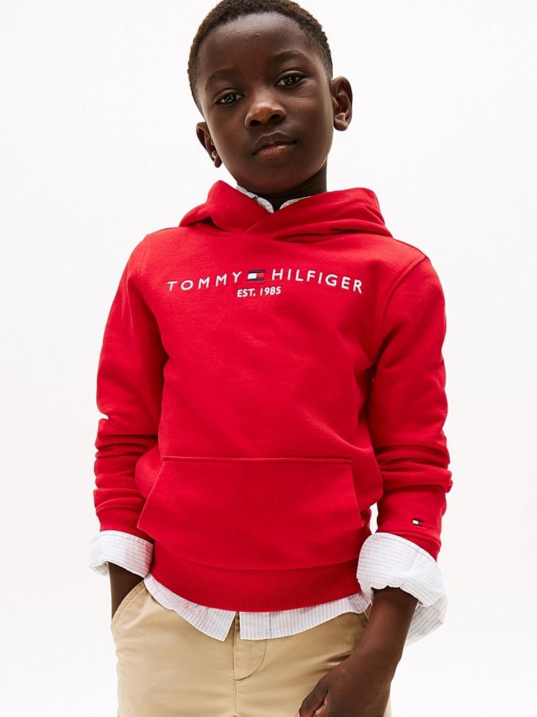 Felpa con cappuccio e logo KS0KS00205J XLG TOMMY HILFIGER 