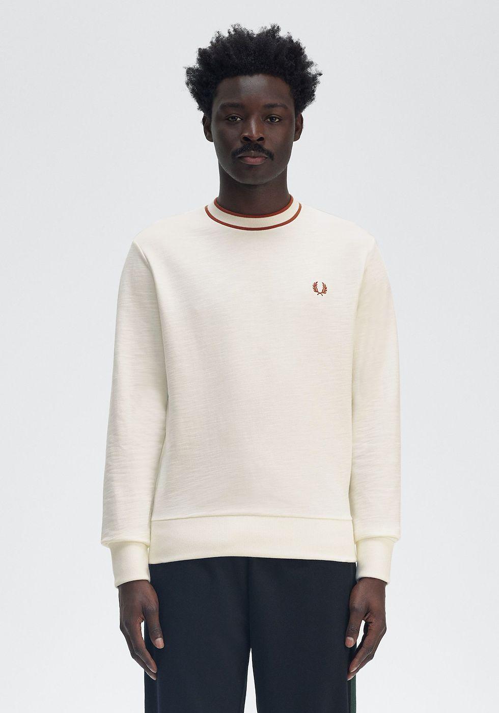 Felpe con finiture a righe M985353 760 FRED PERRY 