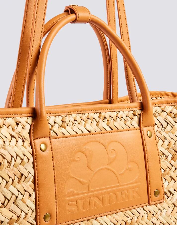 Fran- tote bag con dettagli in contrasto AW631ABST100 99900 SUNDEK 
