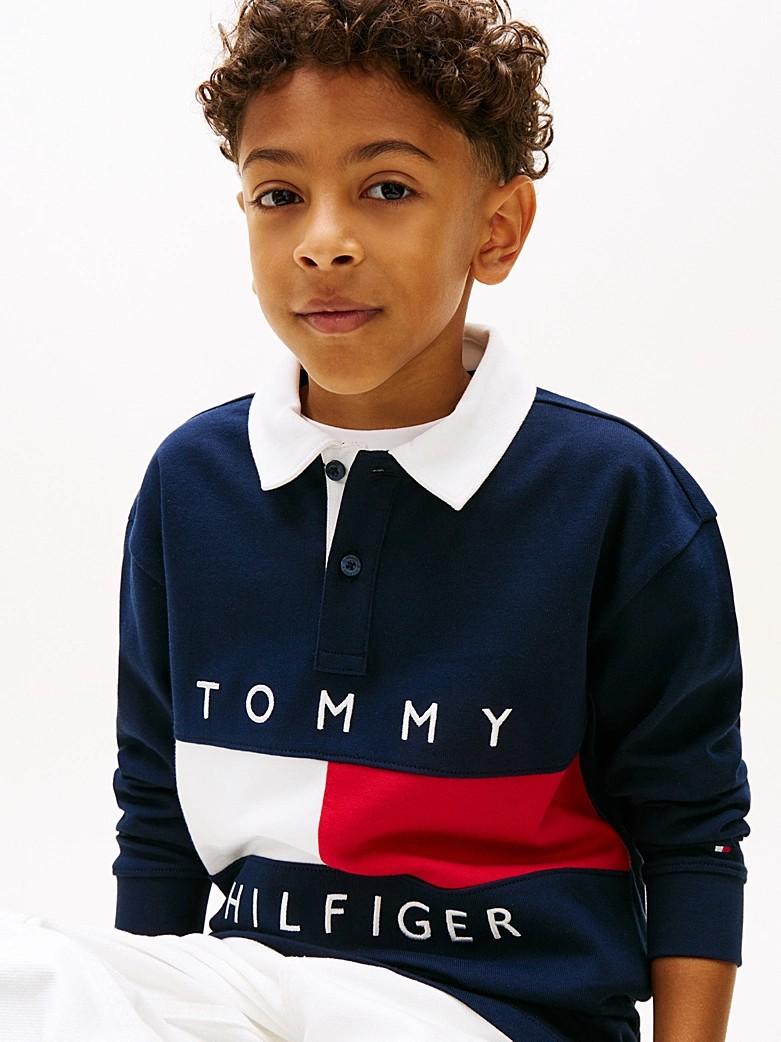 Polo Heritage a maniche lunghe color block KB0KB10354J C1G TOMMY HILFIGER 