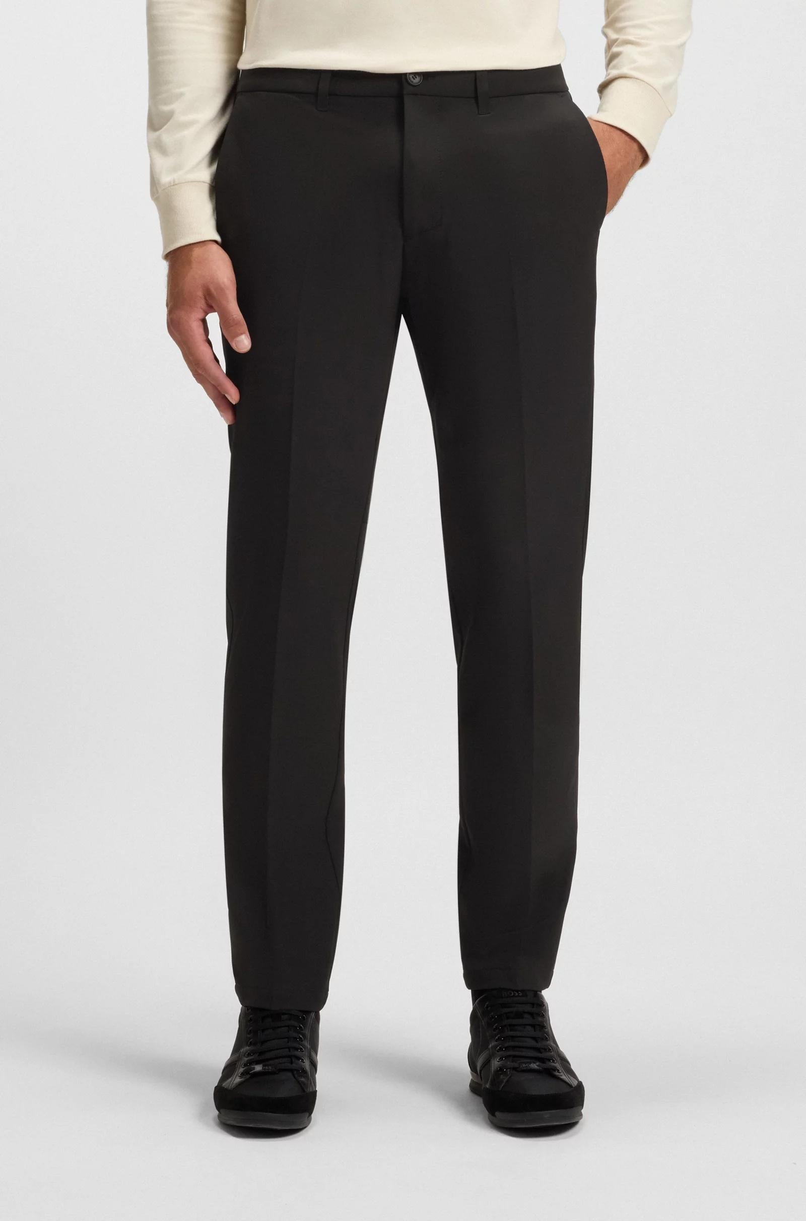 Pantaloni slim fit in tessuto elasticizzato idrorepellente 50534303 001 BOSS 