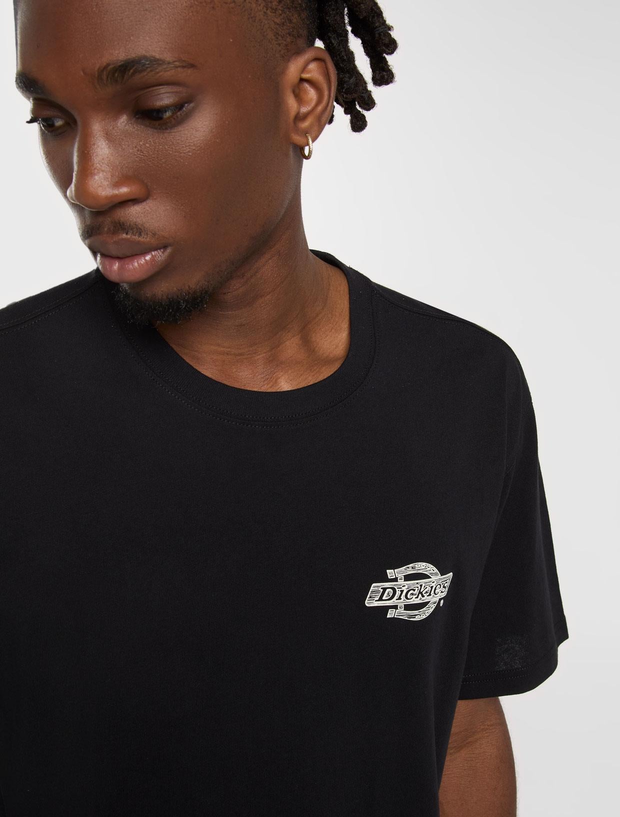 T-shirt Wood con logo DK0A4ZAT BLK1 DICKIES 