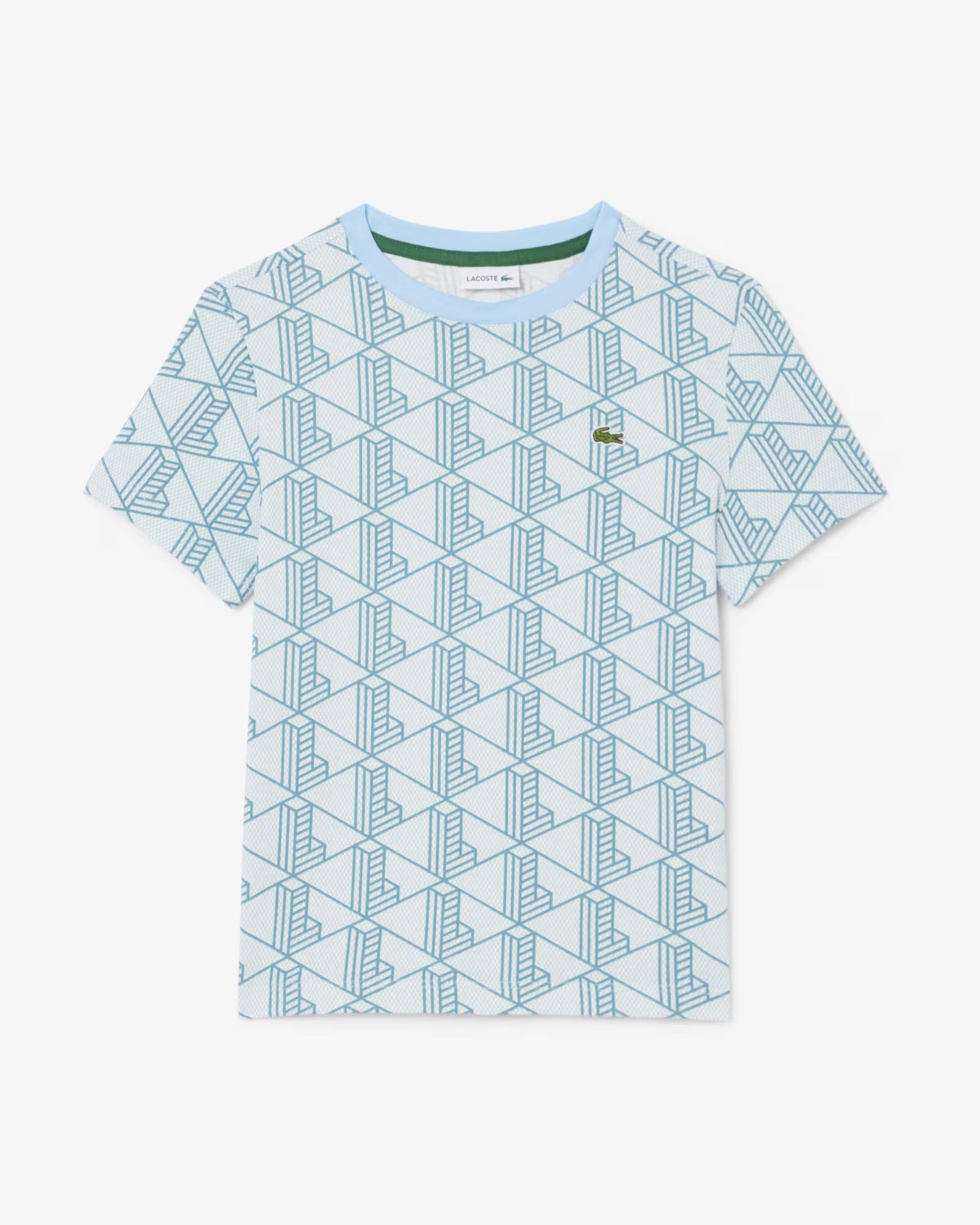 T-shirt con stampa monogramma TJ8411 HI0 LACOSTE 