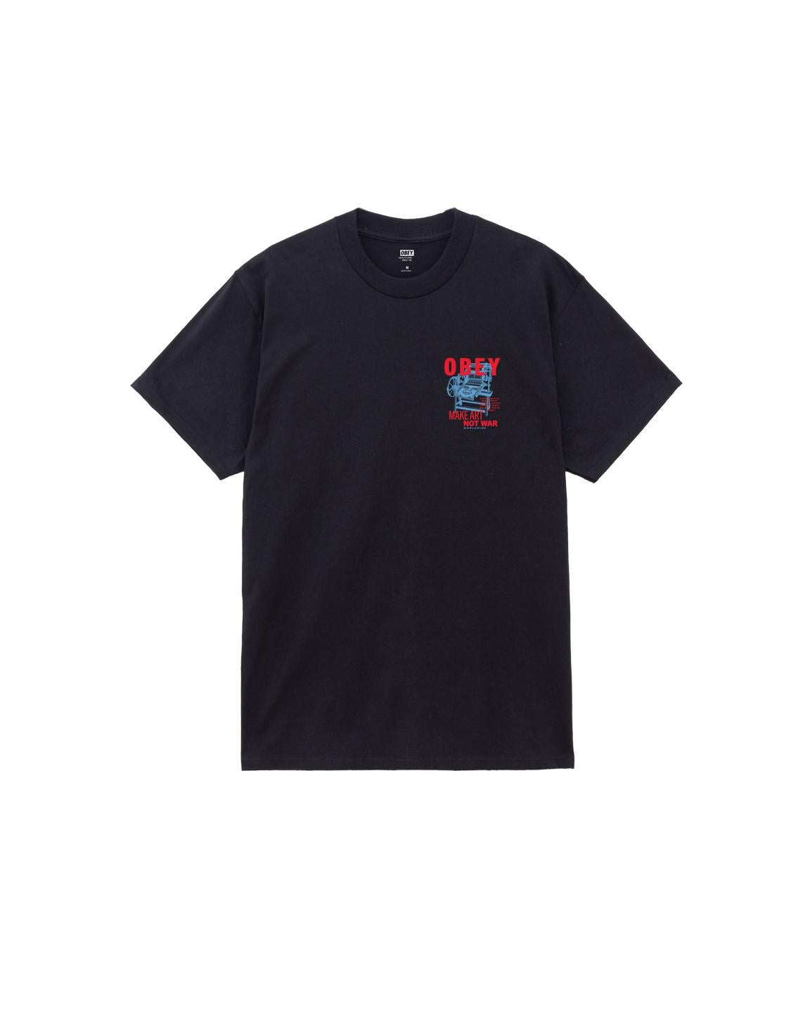 T-shirt girocollo 165264061 BLK OBEY 