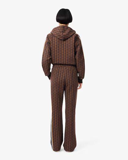 Pantaloni della tuta svasati con monogramma viola/marrone XF9313 9I4 LACOSTE 