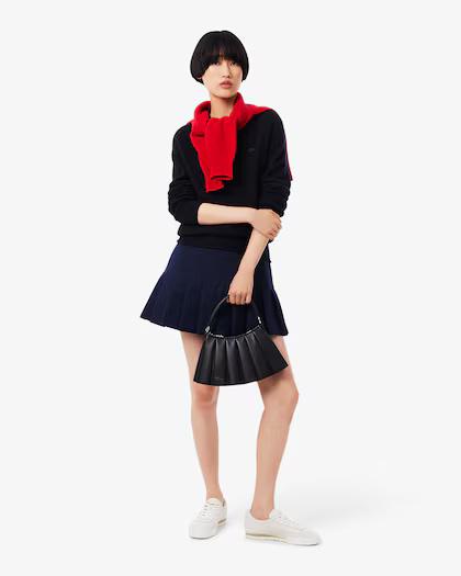 Maglione in lana cardata 3D AF4160 166 LACOSTE 