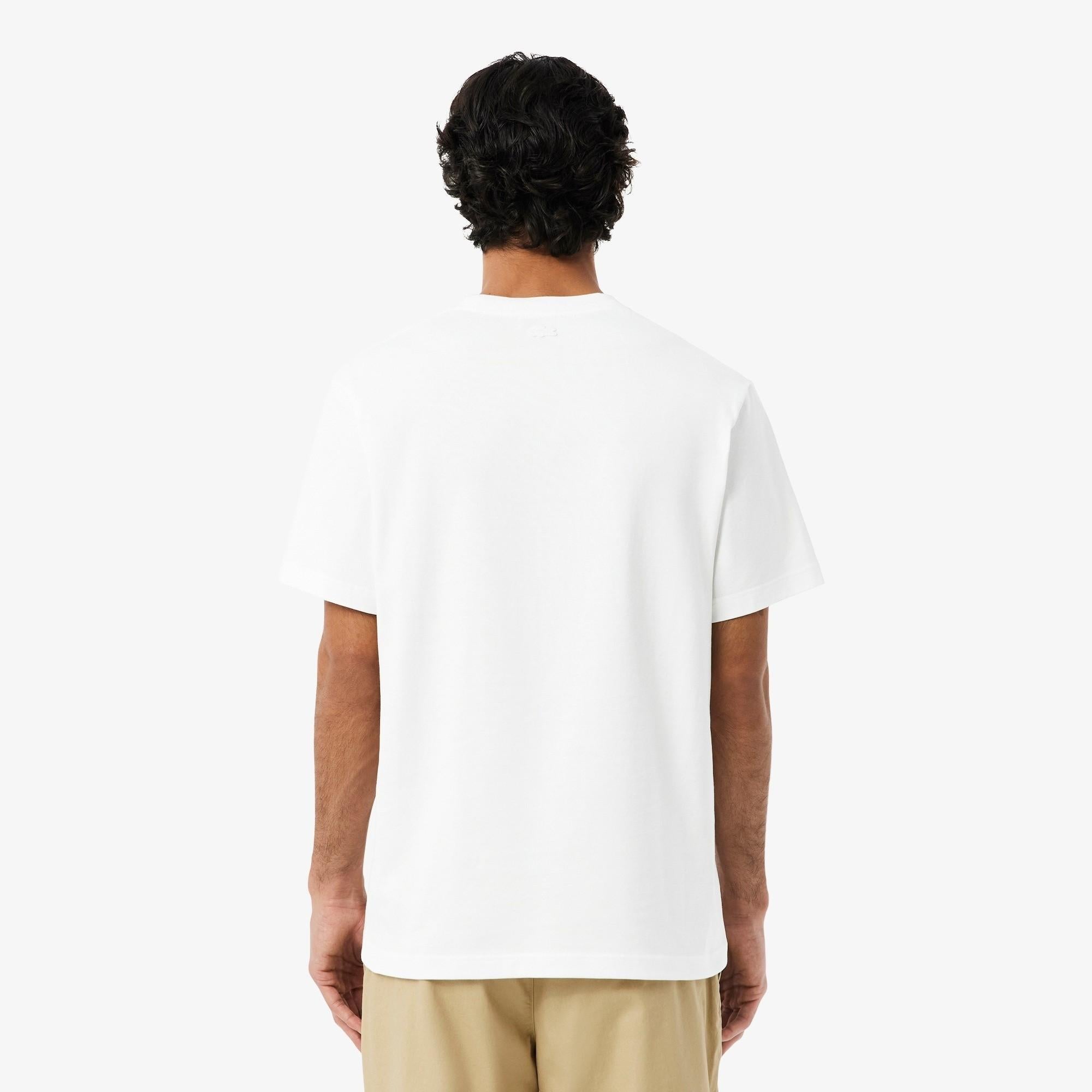 T-shirt in jersey pesante ricamato TH1716 001 LACOSTE 
