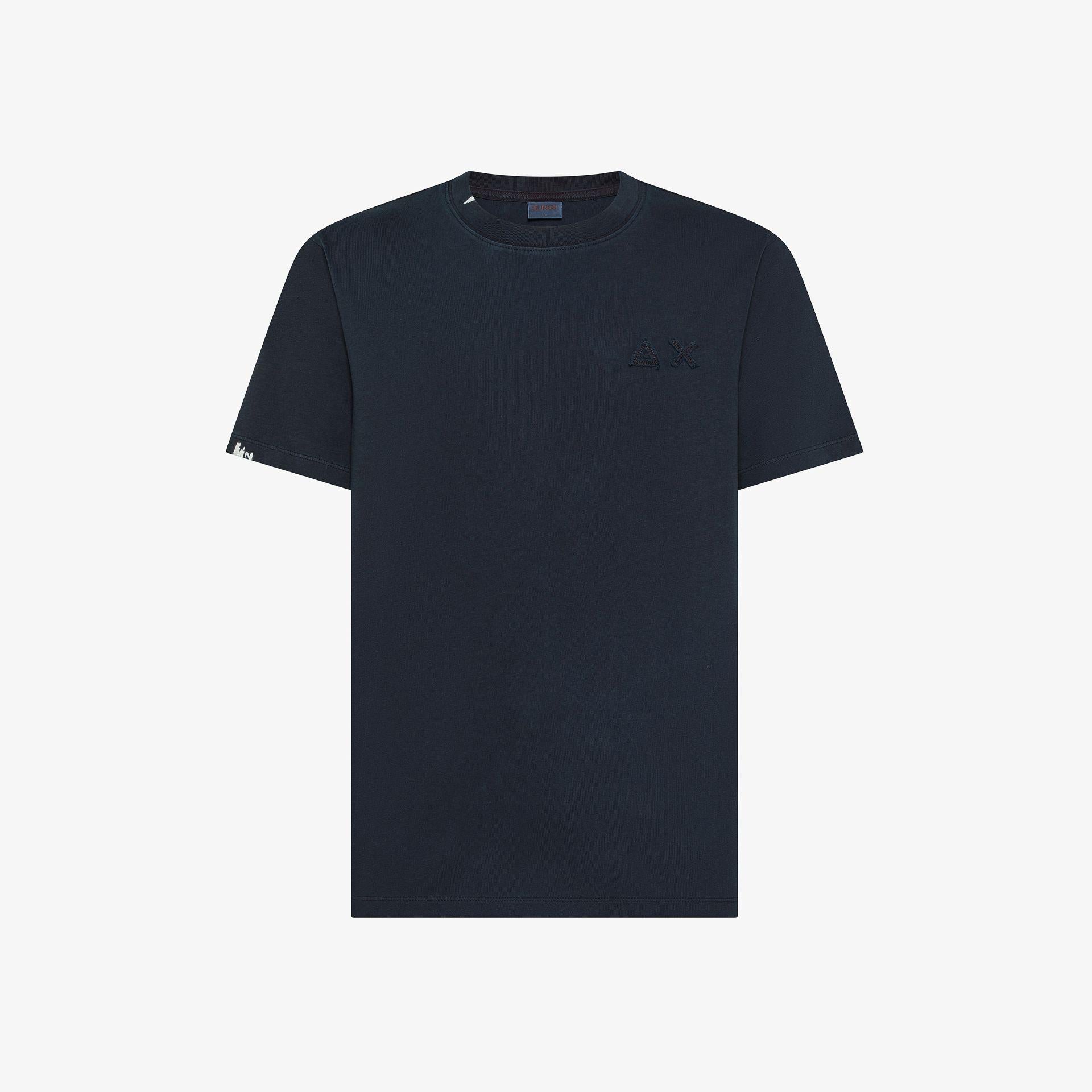 T-shirt con trattamento vintage T36113 07 SUN68 