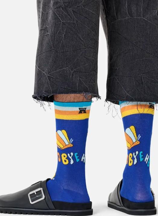 The Beatles Hello Goodbye Sock P003940 BLUE HAPPY SOCKS 