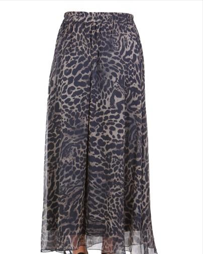 Gonna lunga stampa animalier RI1GX022 6006 KAOS 