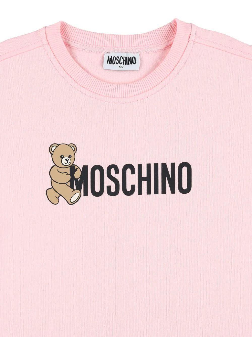 Abito con stampa Teddy Bear HDV0GYLCA83 50209 MOSCHINO KID 