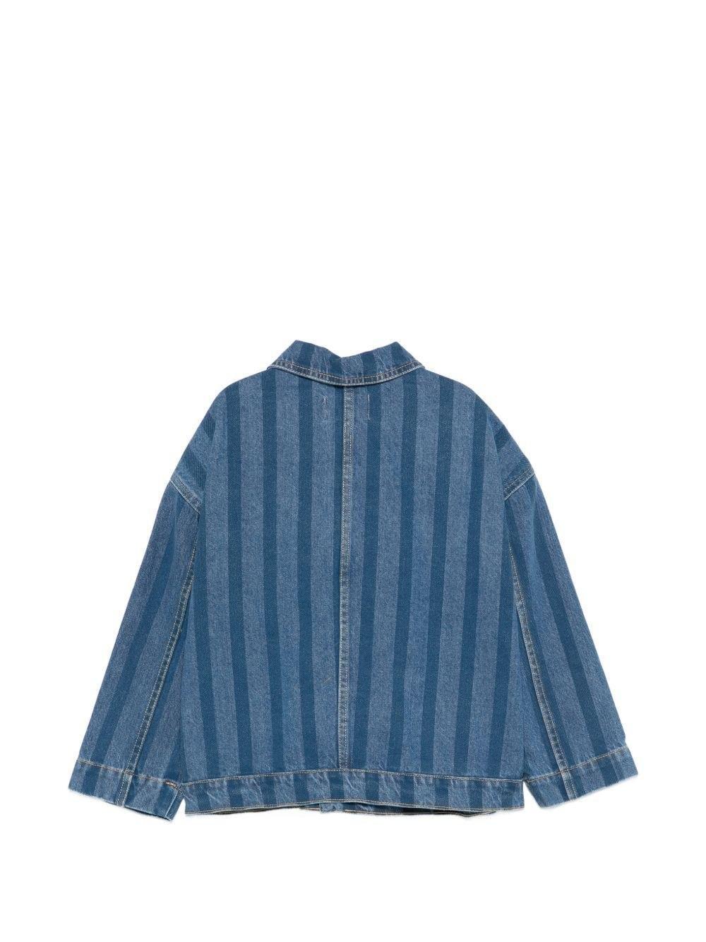 Giubbino denim con design a righe B126AC122 411 BOBO CHOSES 