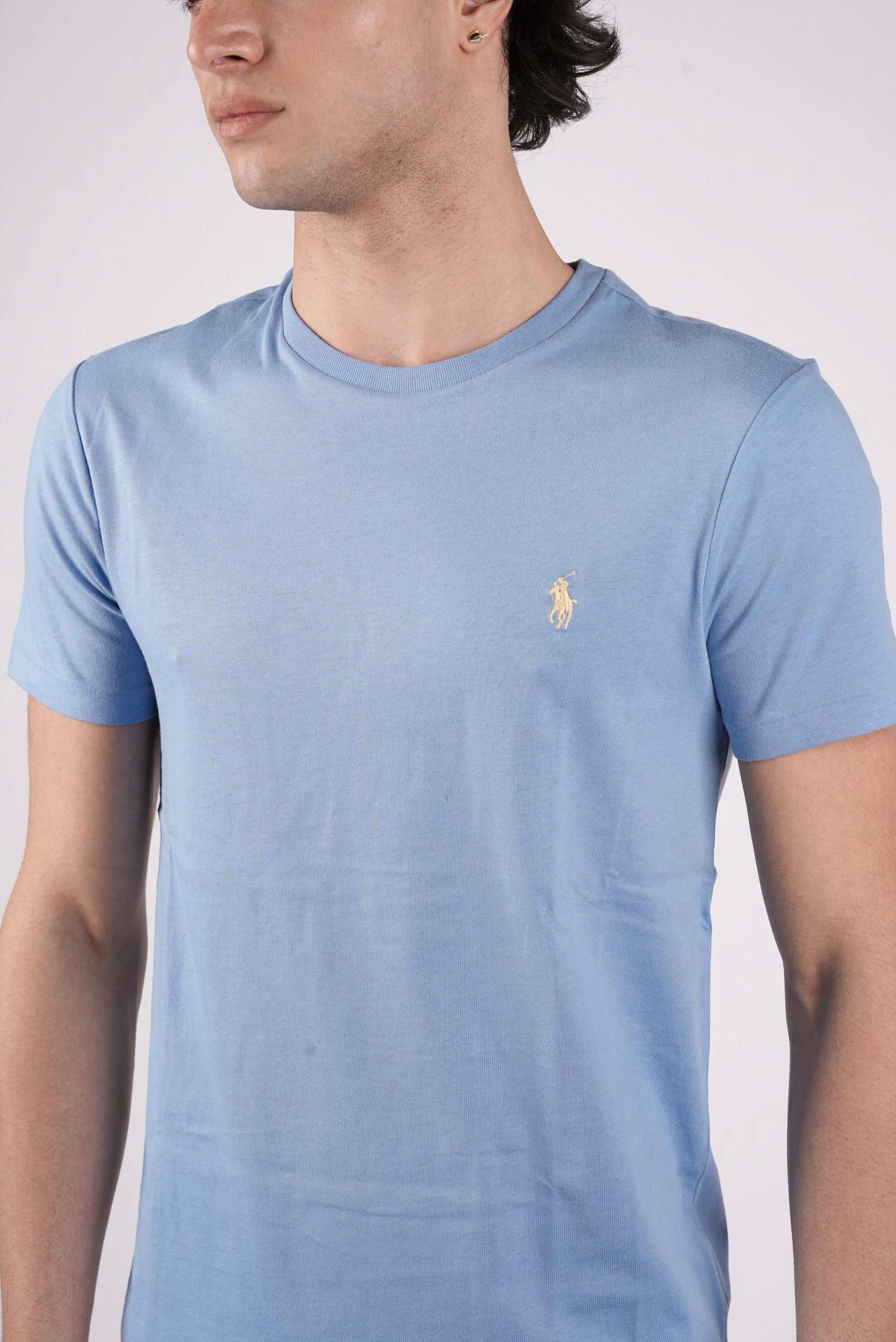 T-shirt con logo a contrasto 710671438 454 POLO RALPH LAUREN 