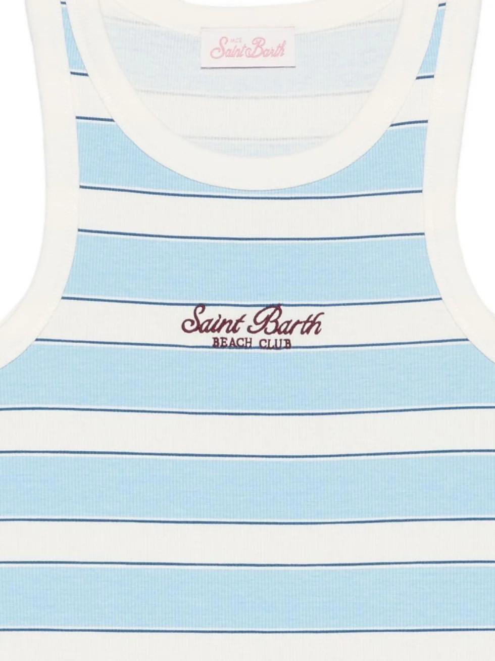 Canotta da donna con motivo a righe AAD001 02676L MC2 SAINT BARTH 