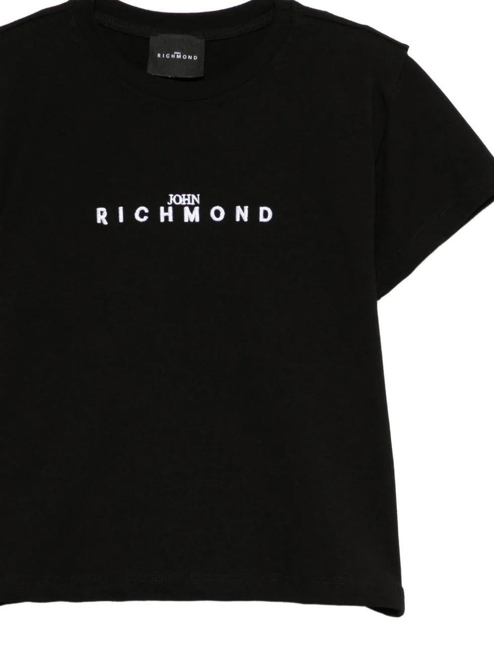 T-shirt con dettaglio logo RGP26112TS BLACK RICHMOND 