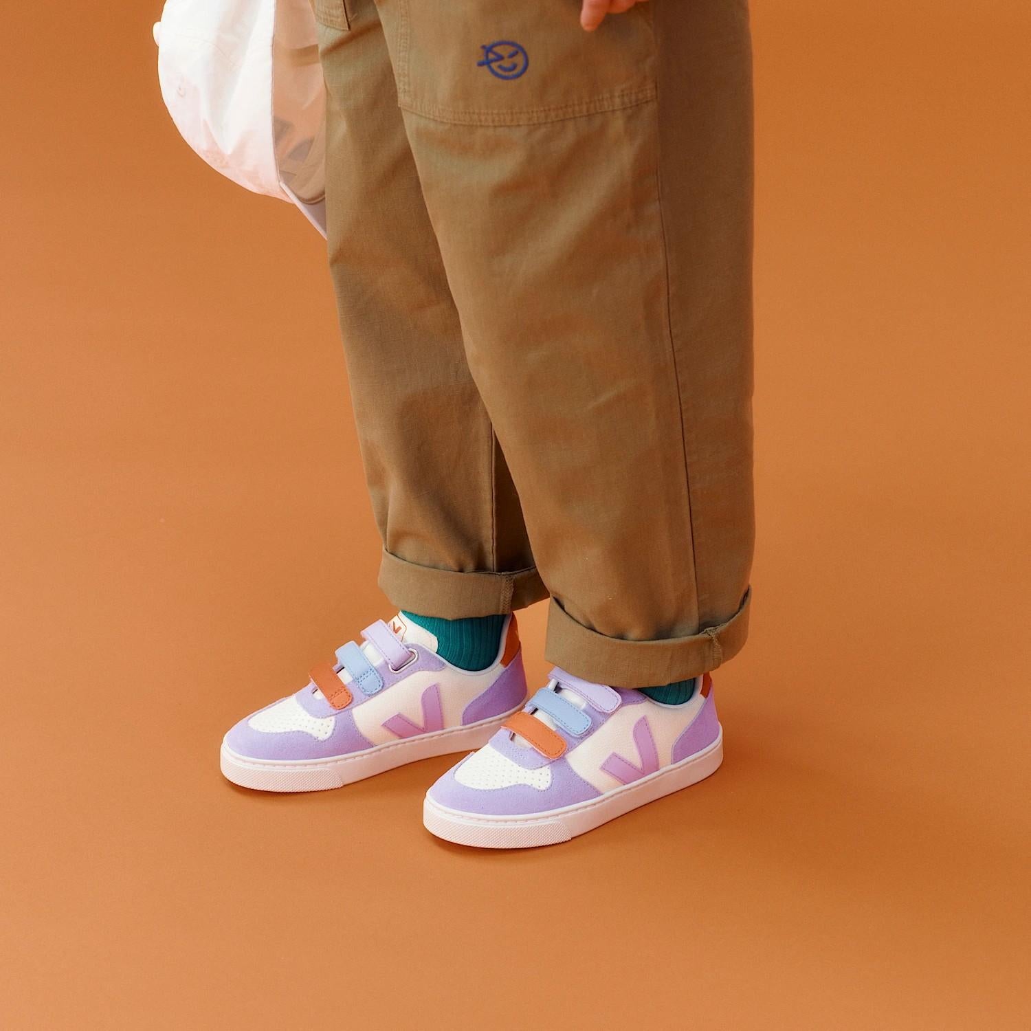 V-10 leather cashew multico orchid CV0520A 614A VEJA 