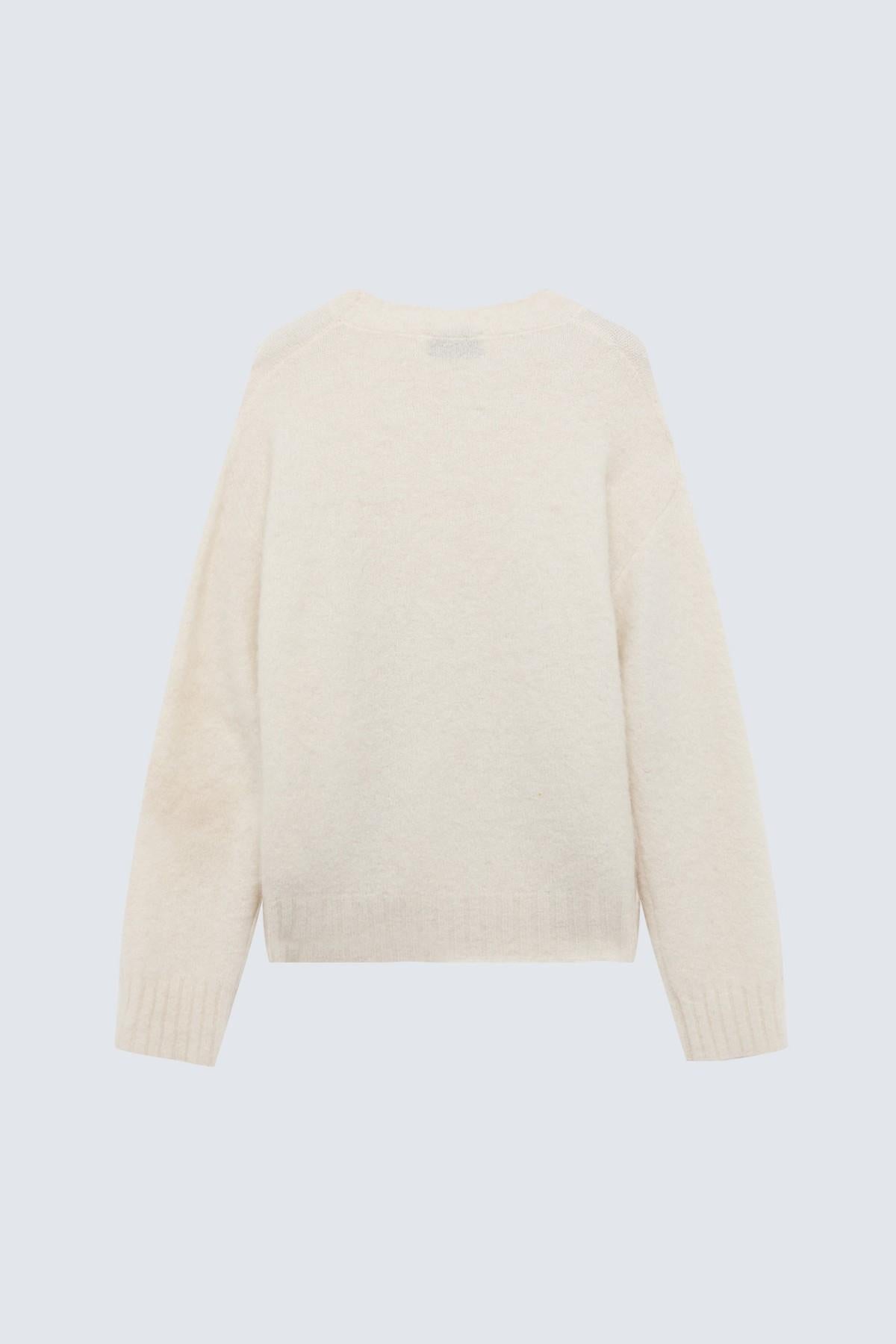 Maglia girocollo corta in misto lana AMD066CN88XX C0119 AMISH 