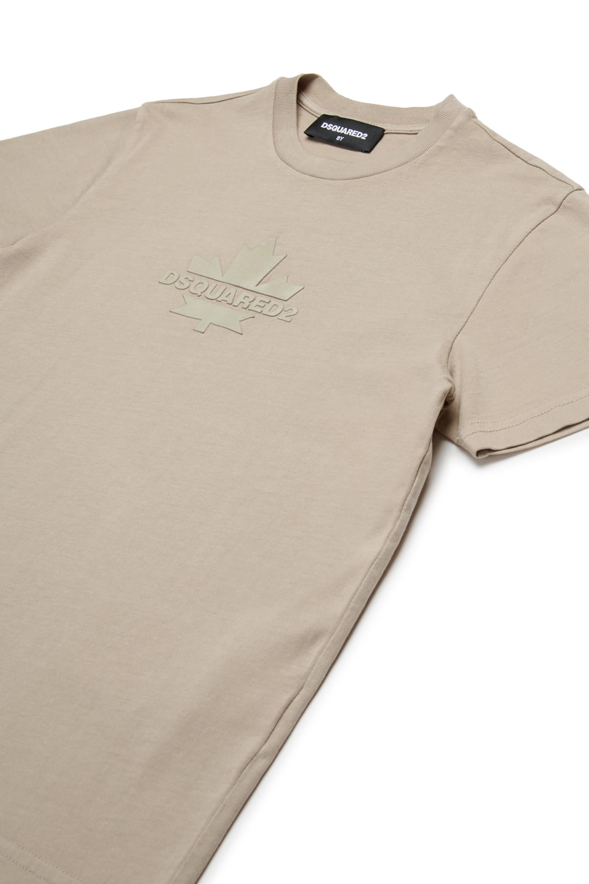 D2Kids Junior Maple Leaf T-shirt Beige DQ2743D0AC7 DQ717 DSQUARED2 