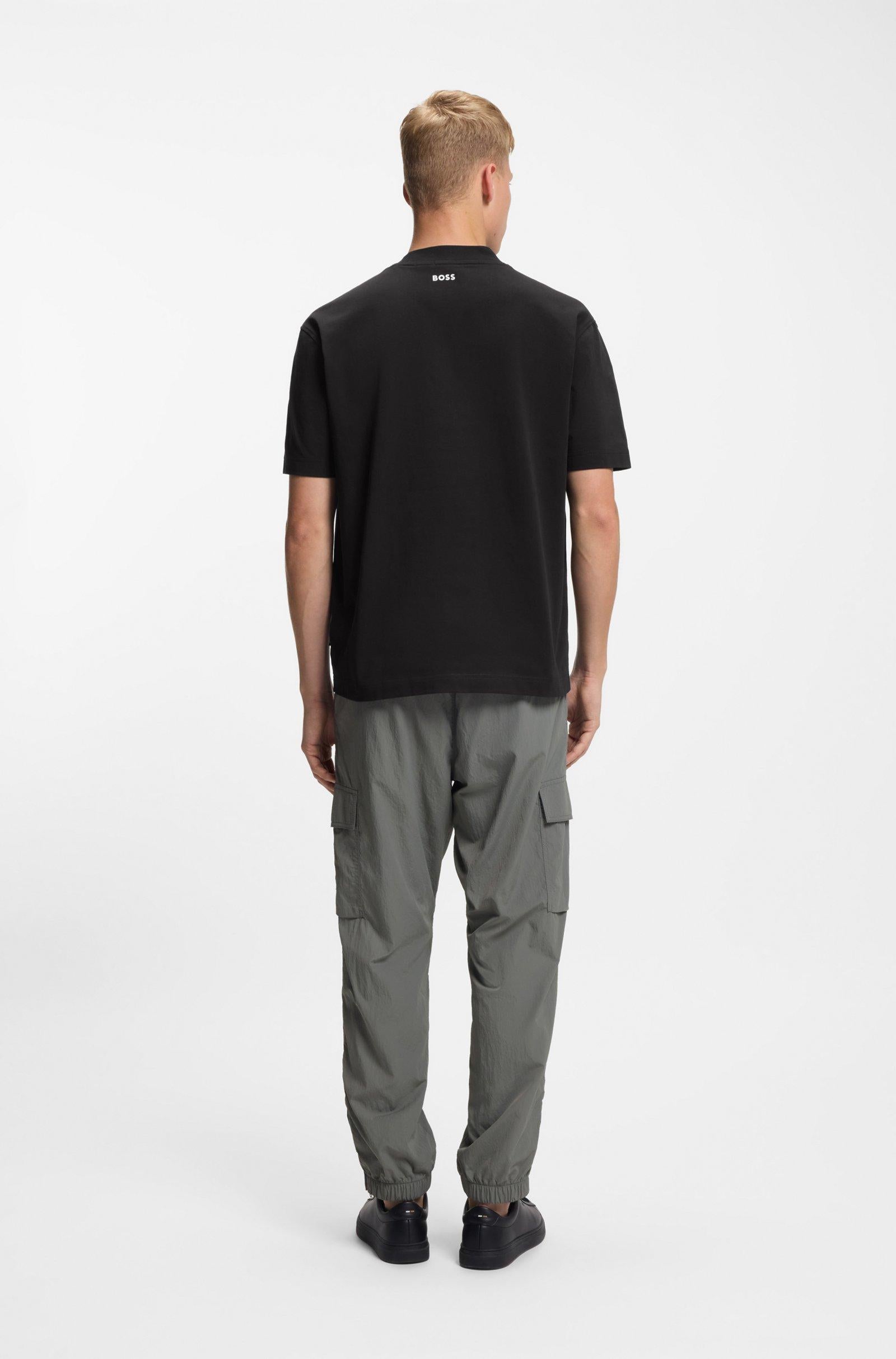 T-shirt oversize in jersey di cotone 50479928 001 BOSS 