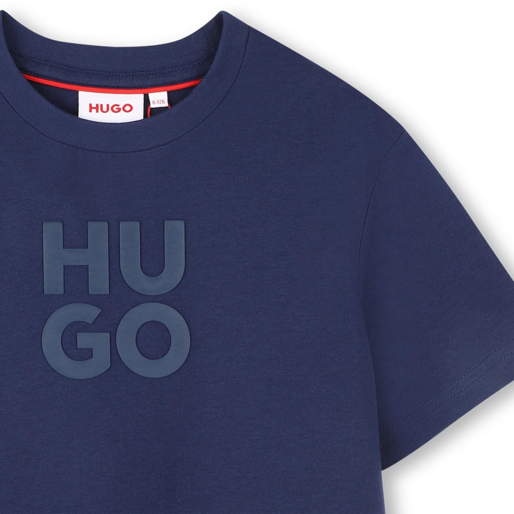 T-shirt con stampa logo scomposto G00335 84N HUGO 