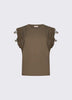 T-shirt con dettagli macramè