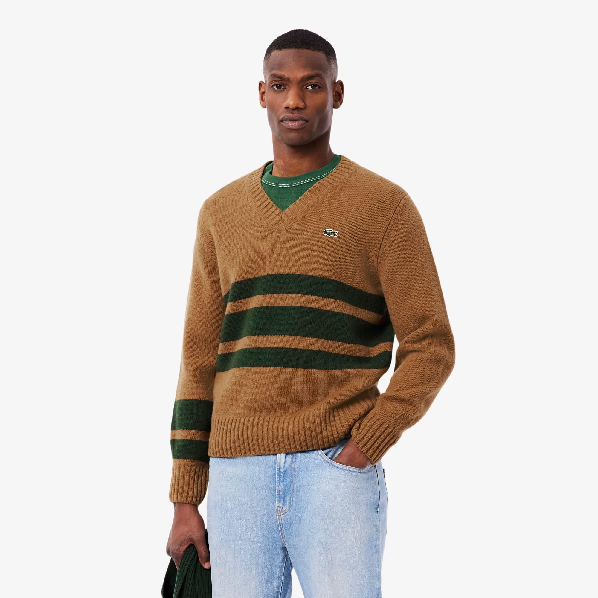 Maglione in lana a righe AH5180 9IQ LACOSTE 