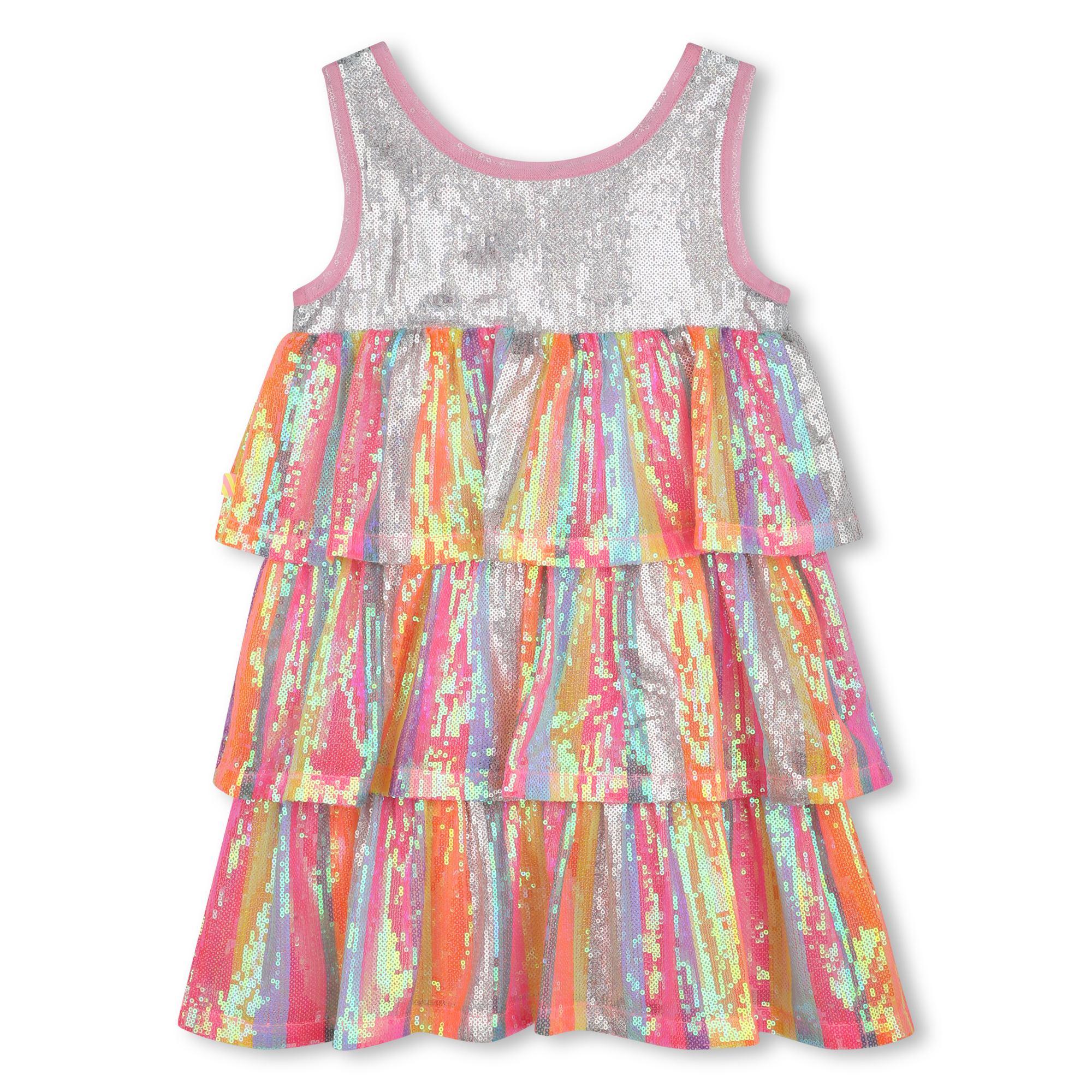 Vestito in tulle con bretelle U20968 462 BILLIEBLUSH 