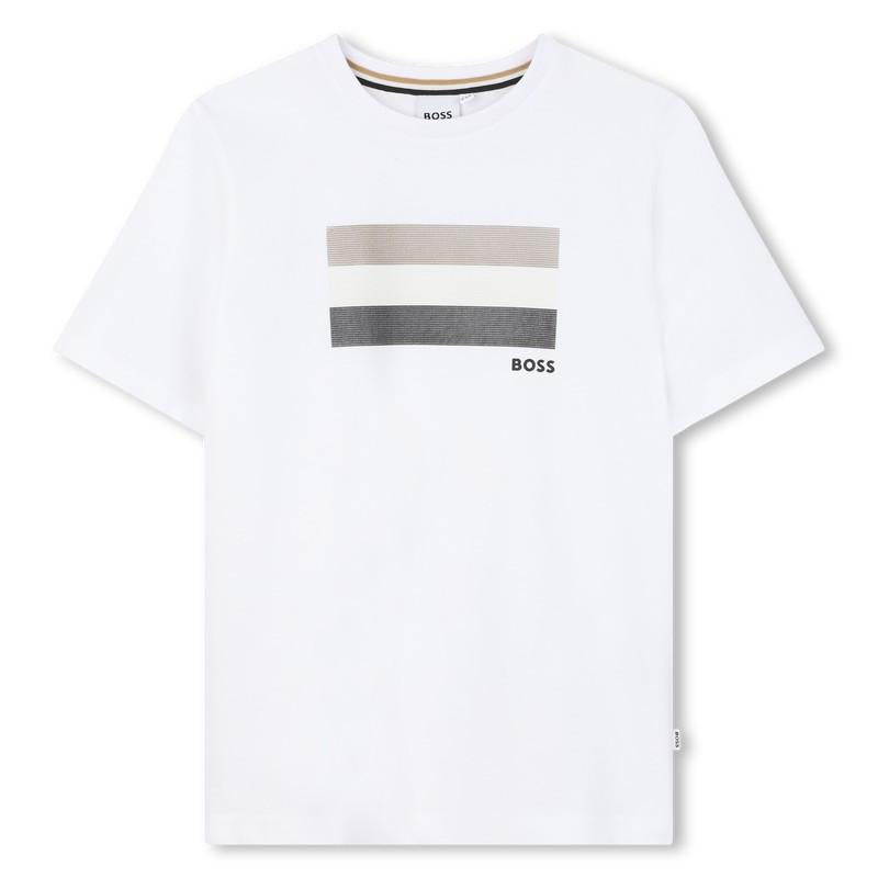 T-shirt con stampa  J52979 10PA BOSS 