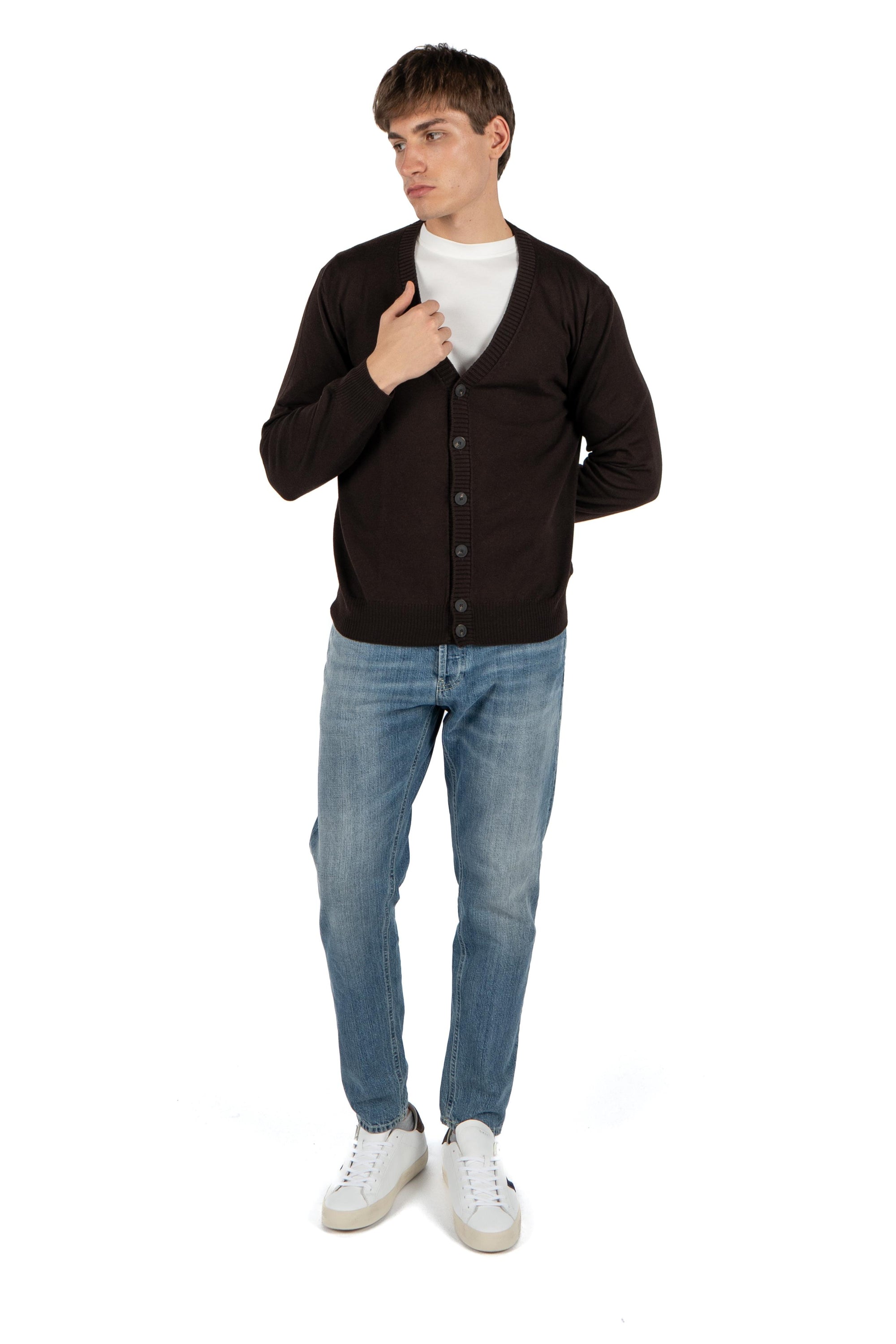 Cardigan scollo a V  57104/14821 195 GRAN SASSO 