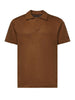Polo Fraser in puro lino Marrone