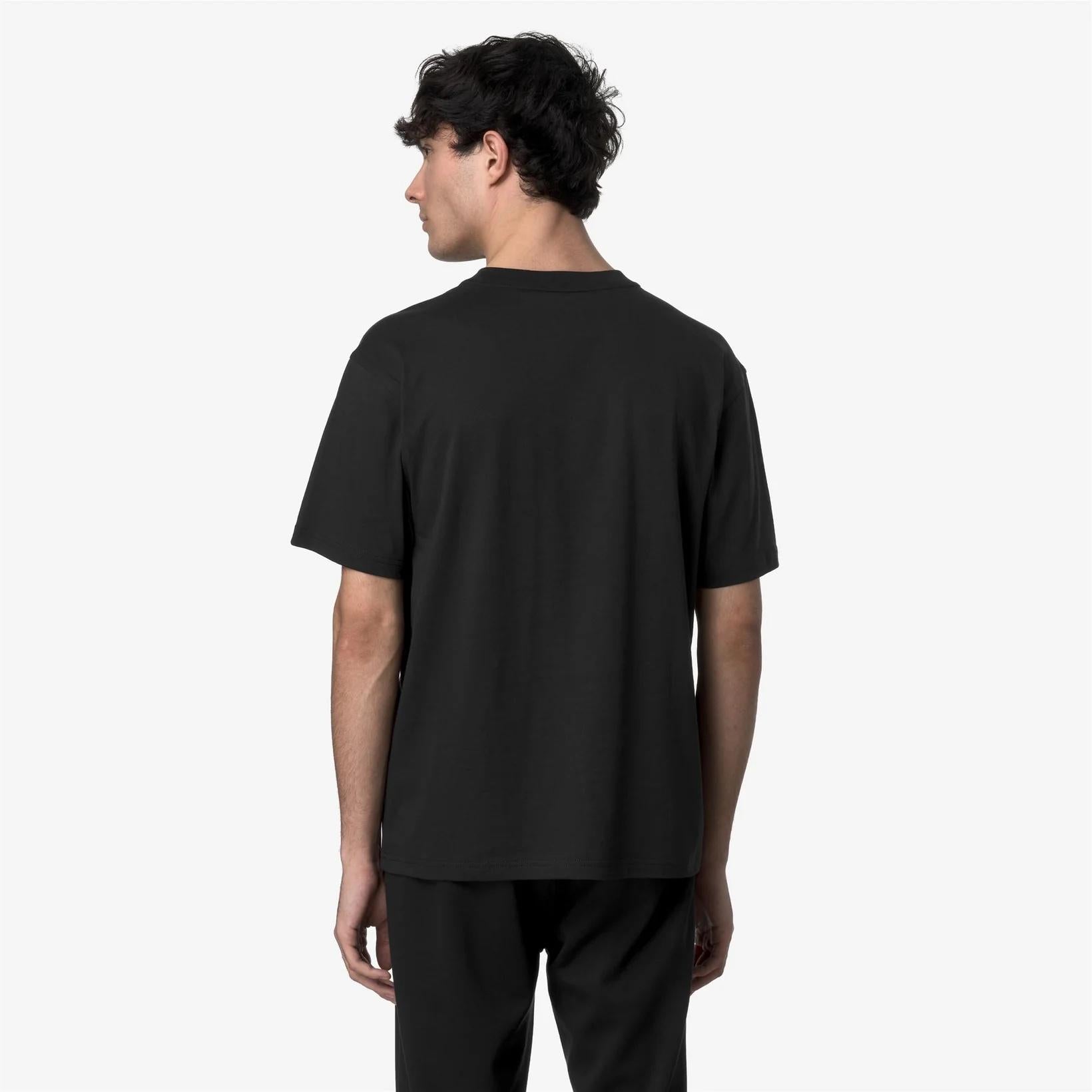 T-shirt casual da uomo in cotone nero K3136CW USY K-WAY 