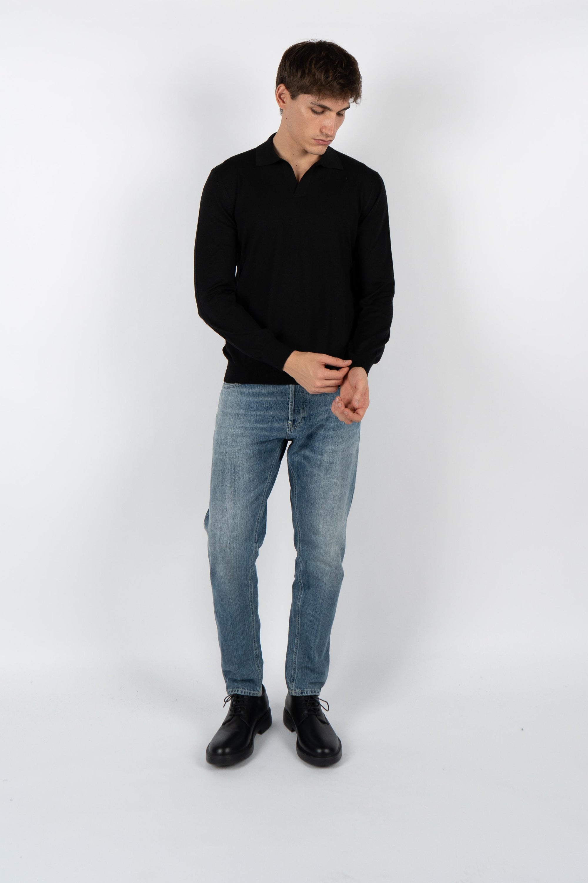 Polo skipper in maglia Athleisure 57189/14813 099 GRAN SASSO 