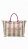 Vanity canvas shoulder bag