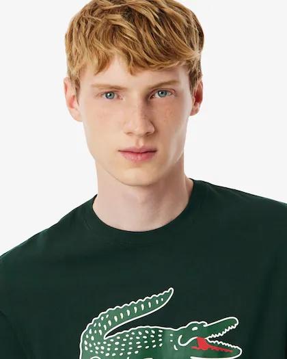 T-shirt in cotone stampato TH5634 YZP LACOSTE 