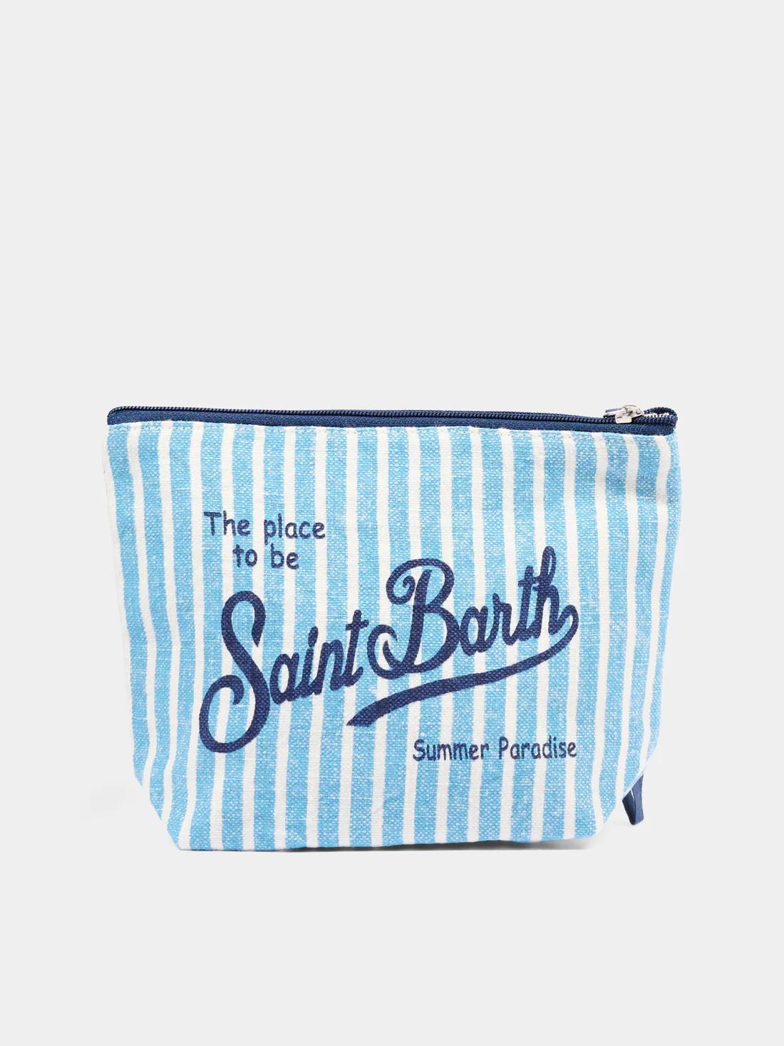 Pochette azzurra Aline Linen ALI0004 00398L MC2 SAINT BARTH 