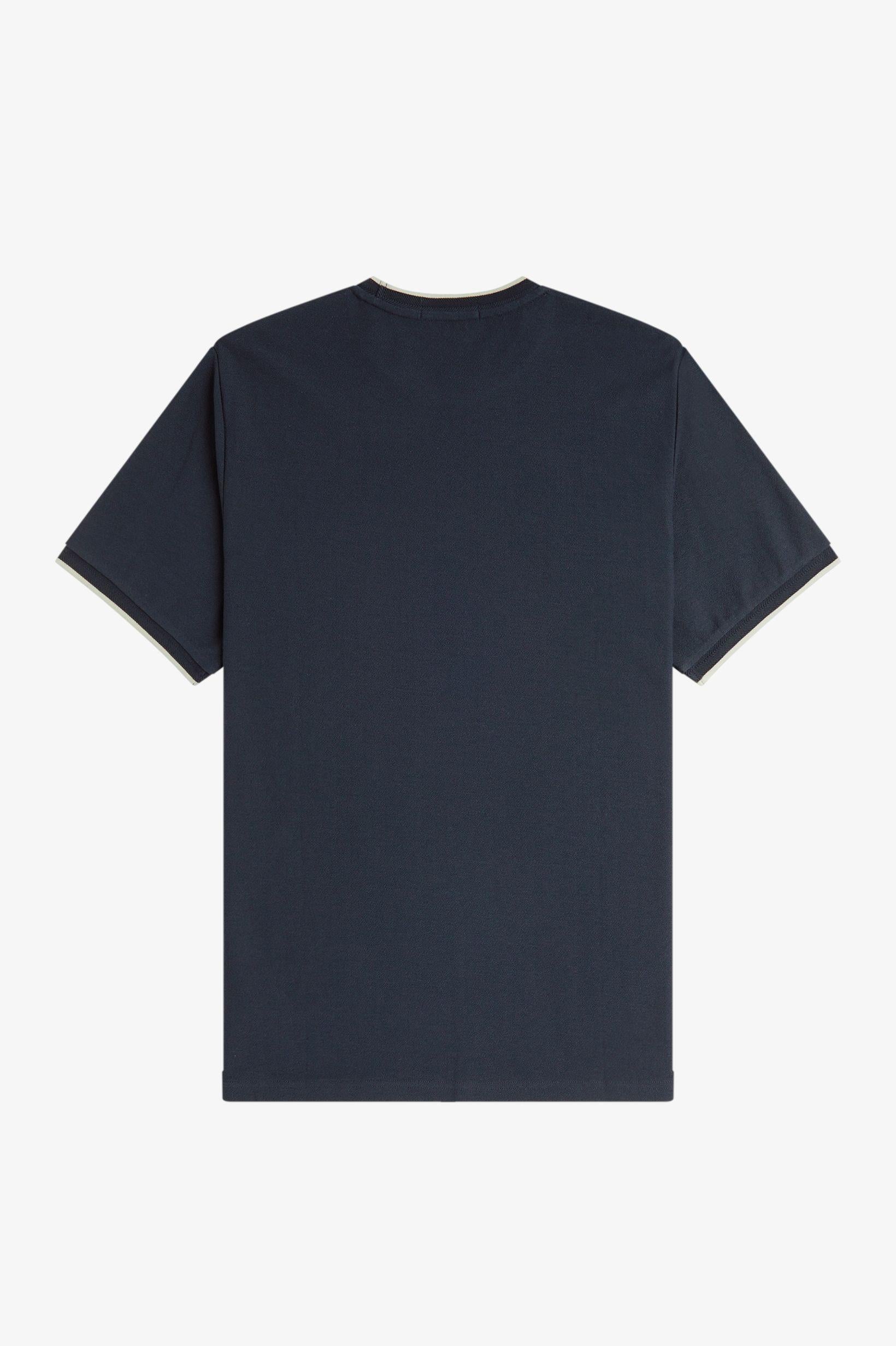 T-shirt con doppia riga M239757 608 FRED PERRY 