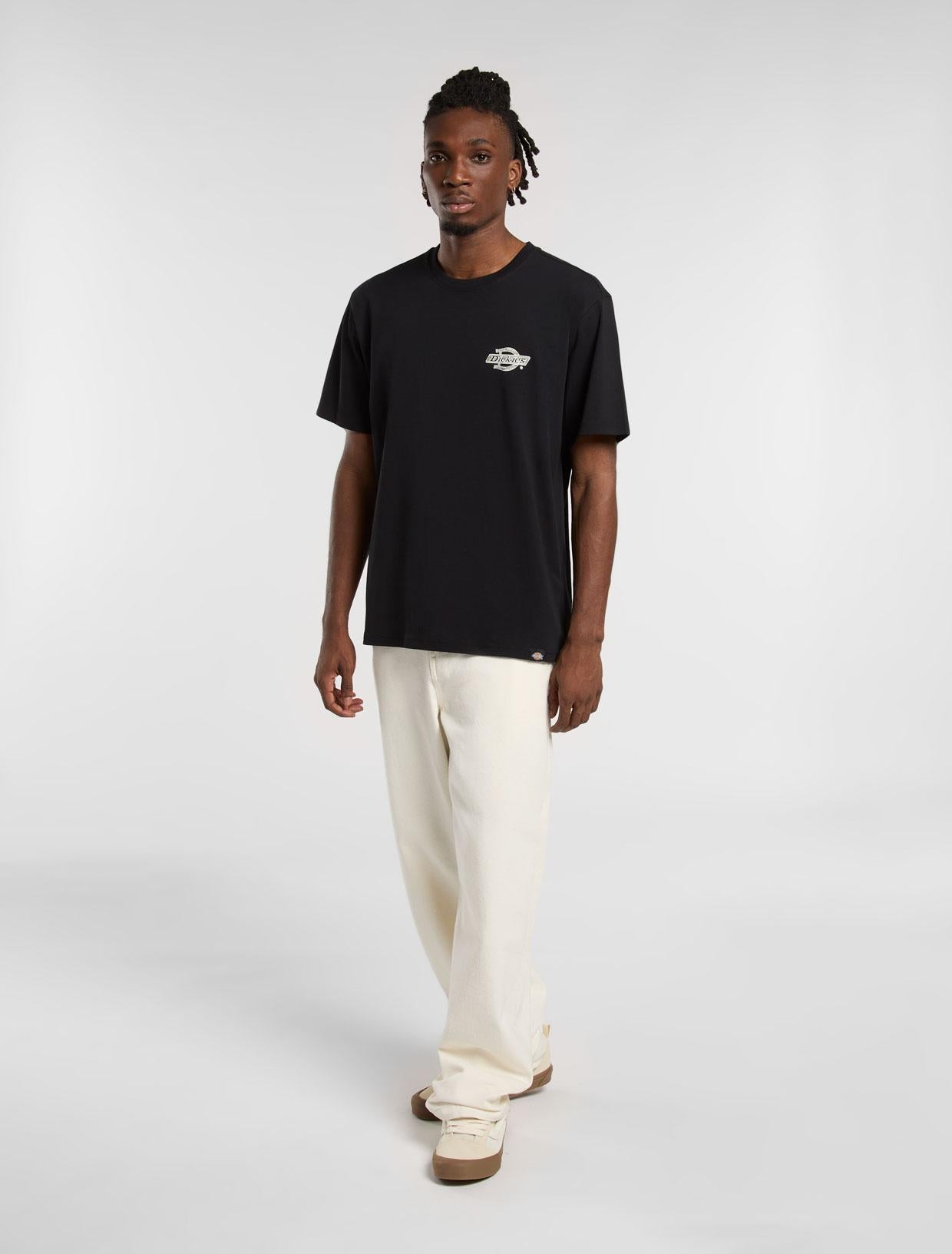 T-shirt Wood con logo DK0A4ZAT BLK1 DICKIES 