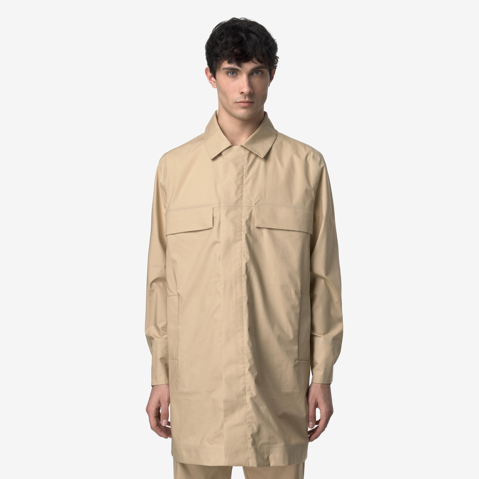 Giacca Urbana Uomo 3/4 Beige con Dettagli Tecnici K4131TW AZI K-WAY 