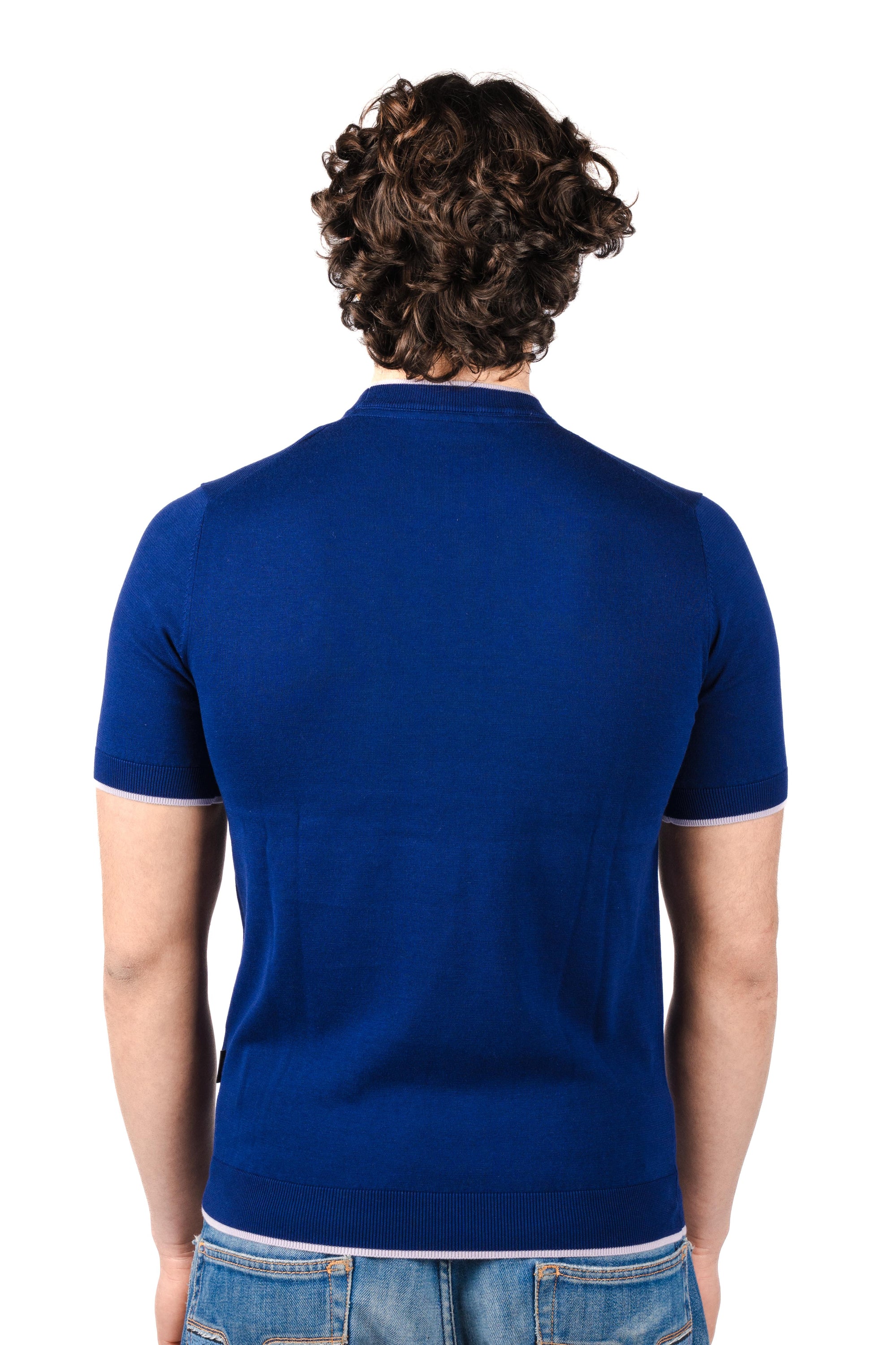 T-shirt con dettagli a contrasto R4064M261 MARINE REFRIGUE 