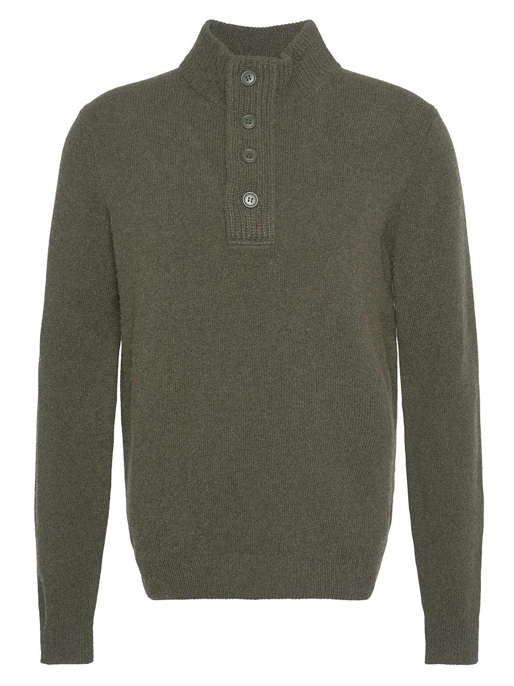 Felpa con toppa sul gomito Essential MKN0585 GN73 BARBOUR 