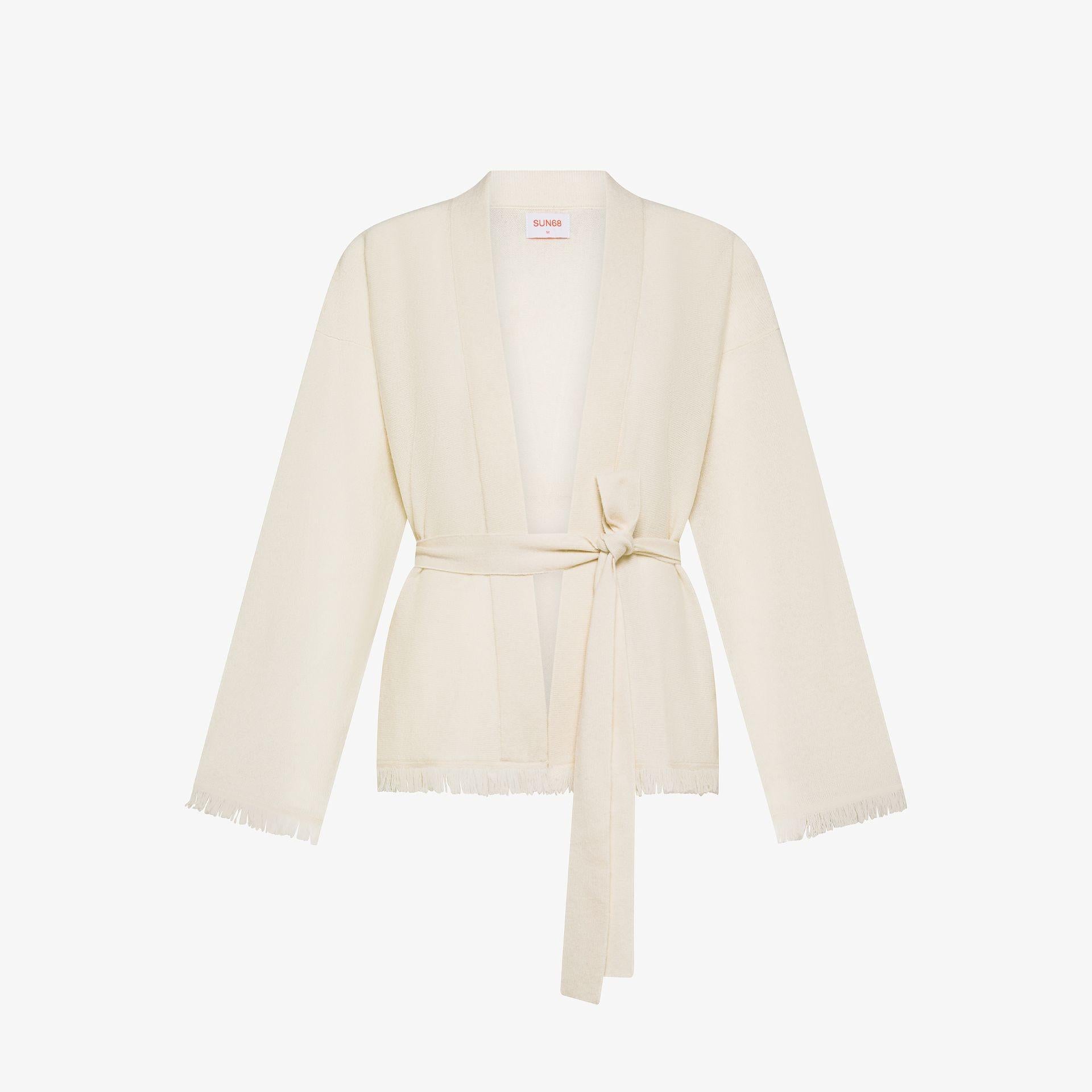 Cardigan in lana K45238 31 SUN68 