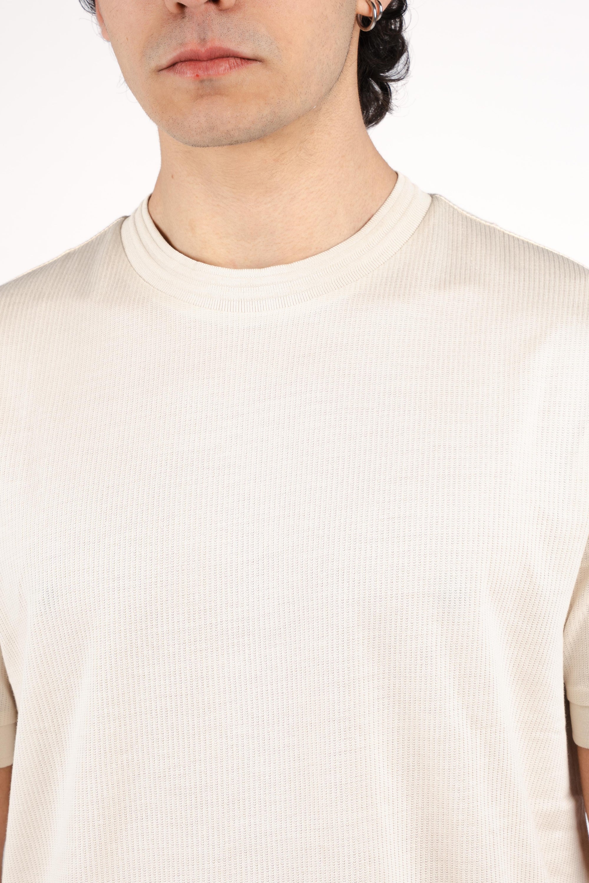T-shirt regular fit in misto cotone mercerizzato 50554626 131 BOSS 