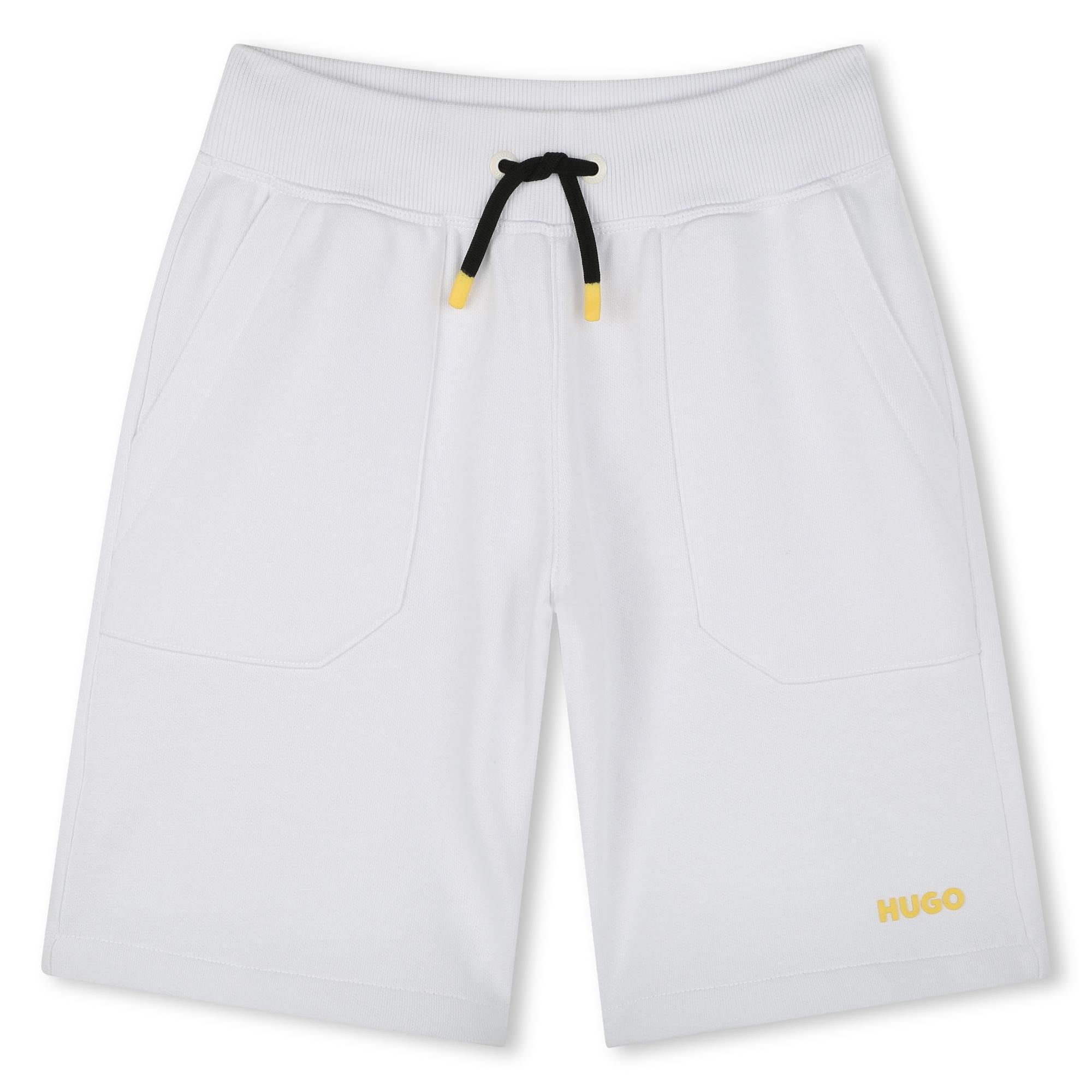 Shorts logo stampa con fiamme sul retro G00372 10P HUGO 