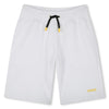 Shorts logo stampa con fiamme sul retro