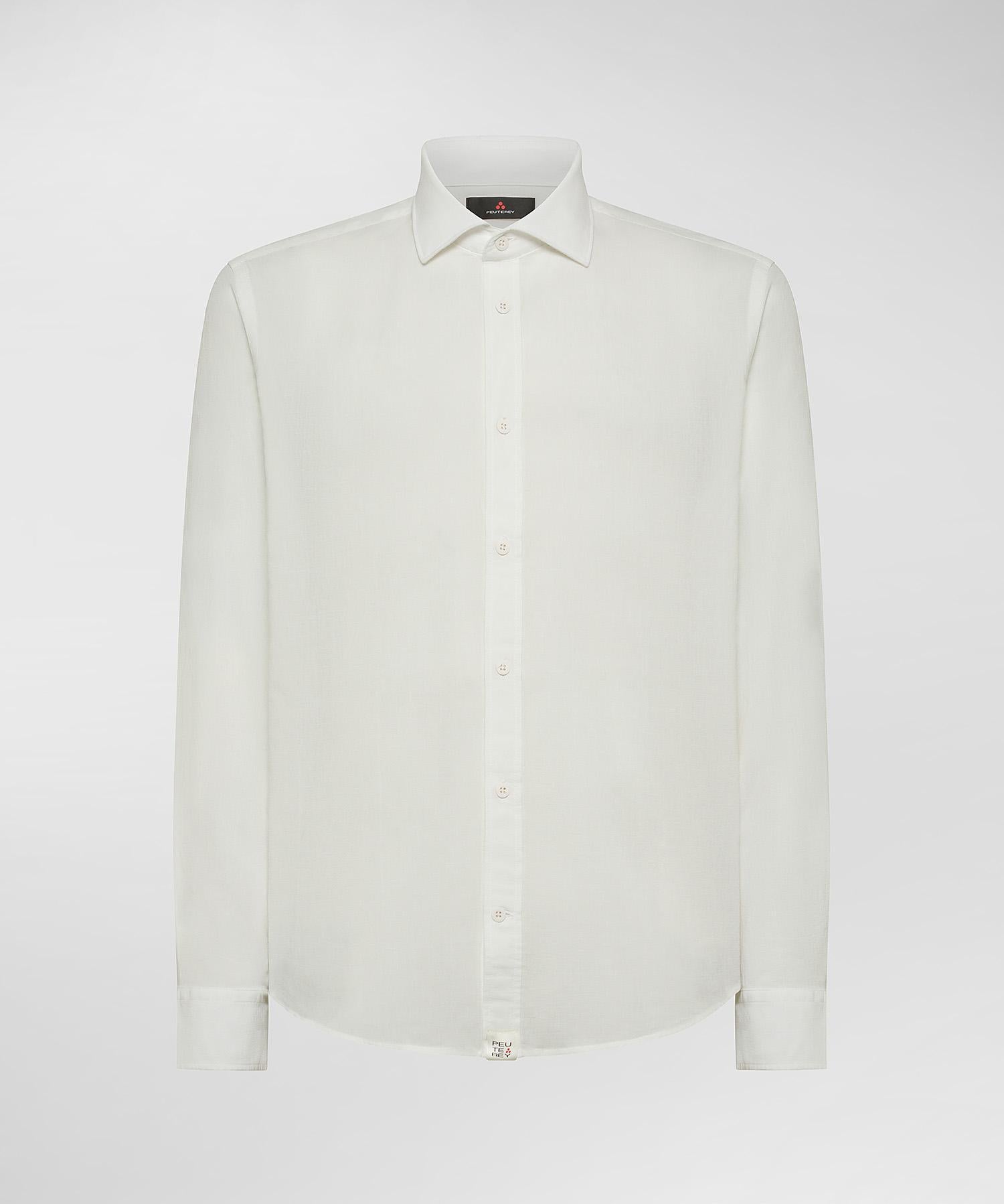 Dominic MU Camicia in Mussola di cotone papiro PEU5527 730 PEUTEREY 