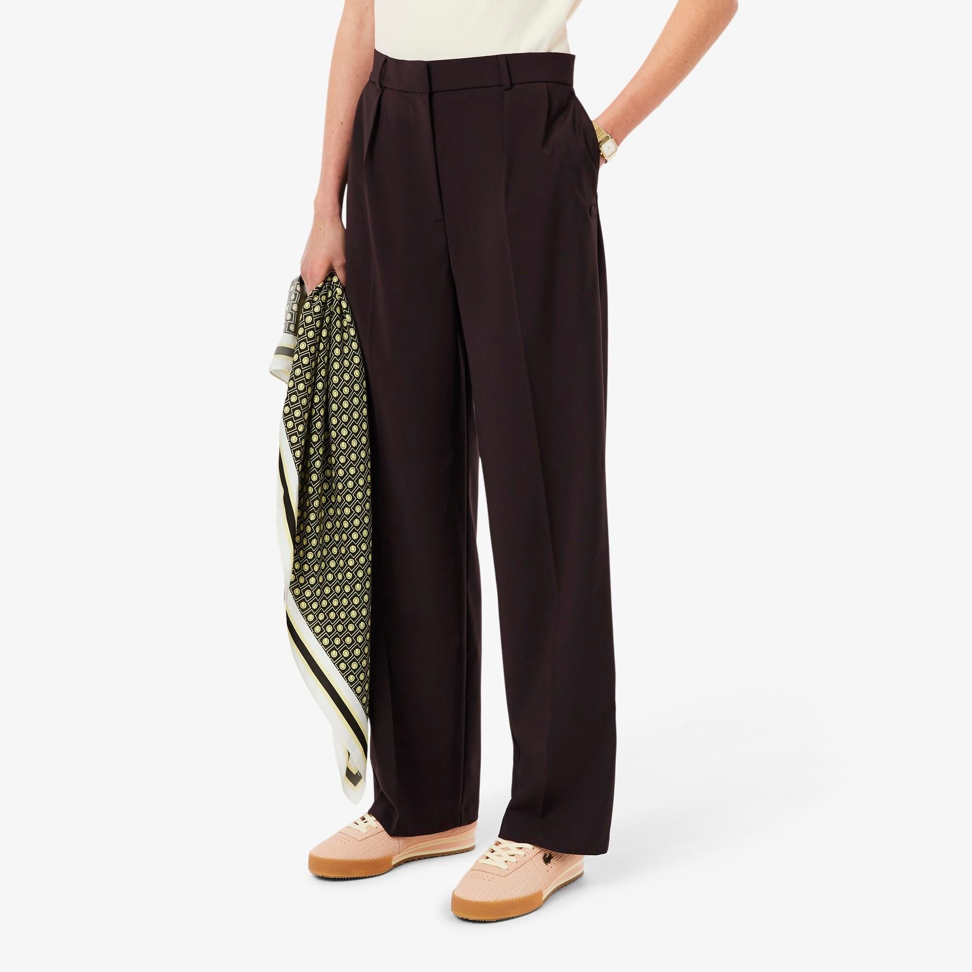 Pantaloni oversize in misto lana HF0245 3LA LACOSTE 