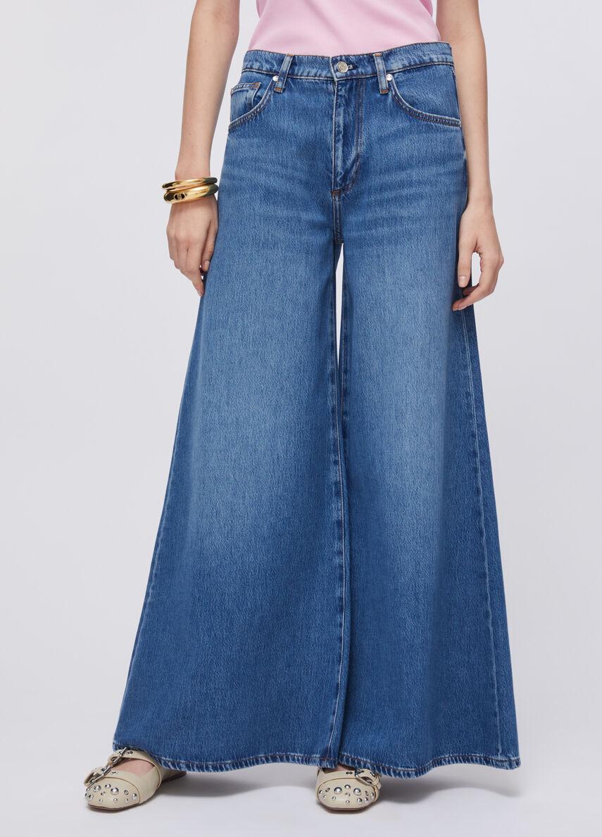 Jeans super flare a vita alta UA6217D0319 79010 LIU JO BLUE DENIM 
