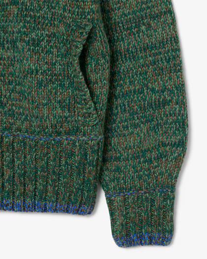 Maglione con collo ampio e cerniera AH5343 6IJ LACOSTE 