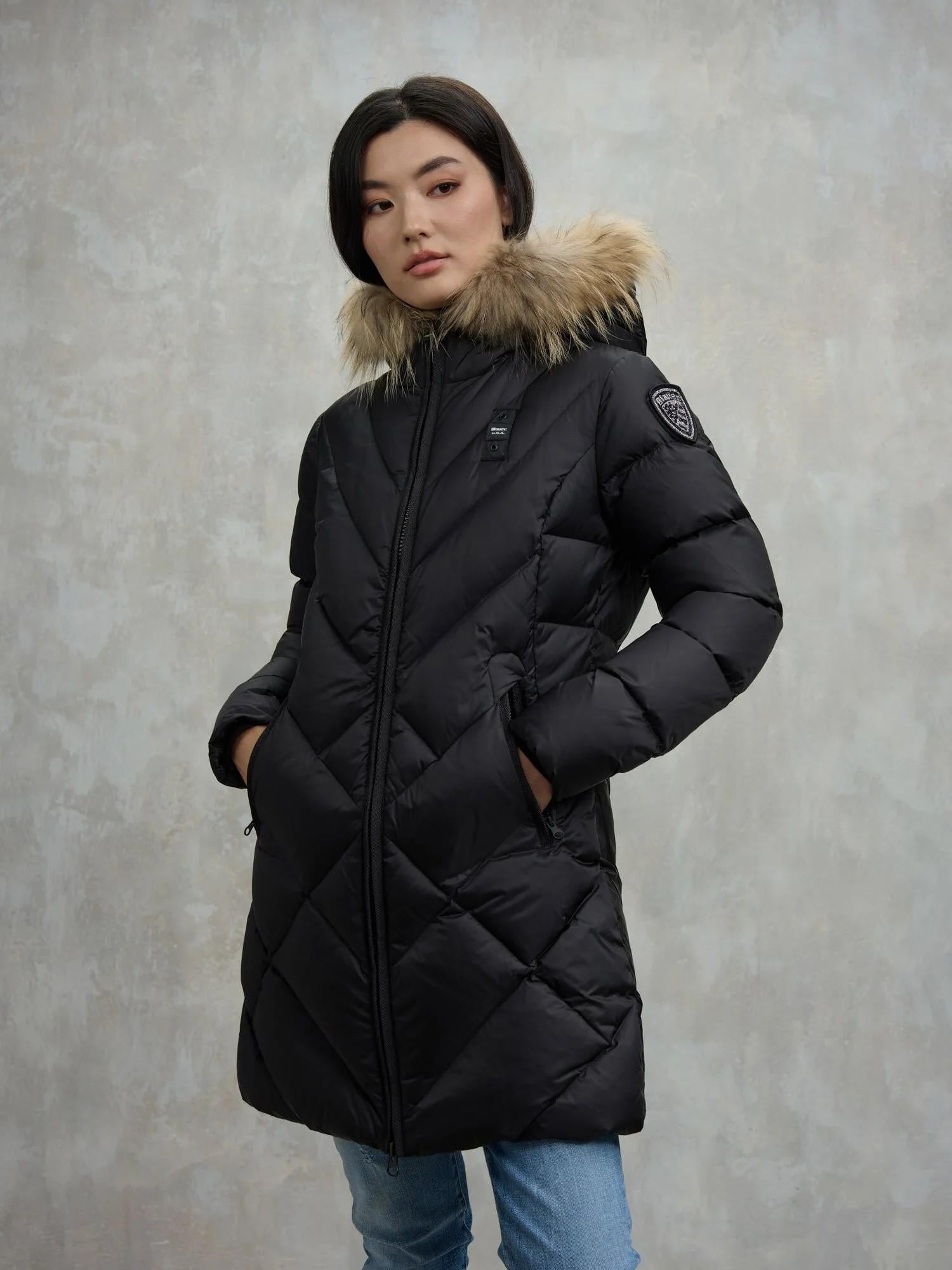Piumino lungo althea 25WBLDK03098 999EI BLAUER 